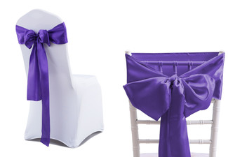 Fabric Chair Runner Sashes - Seven Options Available - Option for 20-Piece or 50-Piece