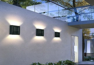 Luminous Outdoor Decorative Garden Wall Light - Three Colours Available & Options for up to Three-Packs
