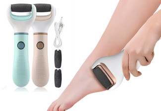 Electric Feet Callus Remover Set - Available in Two Colours & Option for Two-Pack