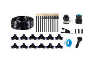 Automatic Garden Irrigation System Kit with 15-Piece Adjustable Nozzles