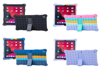 Silicone Case for iPad - Four Colours, Four Sizes Available & Option with Pen & Lanyard