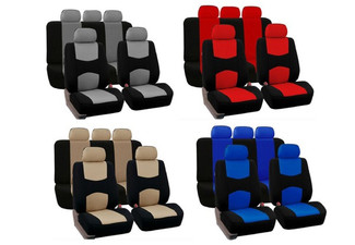 Set of Nine-Pieces Car Seat Covers - Four Colours Available