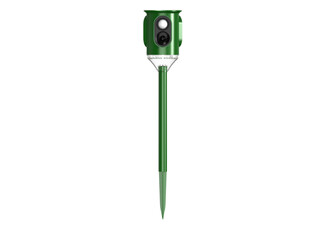 360-Degree Solar Ultrasonic Animal Repellent with LED Flash Light