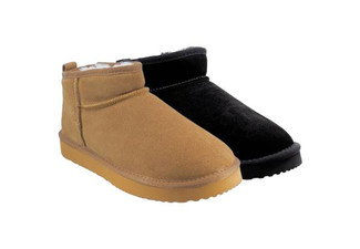 Ugg Roughland Water-Resistant Unisex Ultra-Mini Suede Sheepskin Boots -  Available in Two Colours & Six Sizes