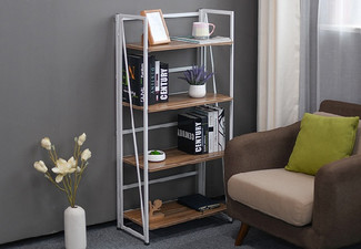 Four-Tier Foldable Shelf Rack - Two Colours Available