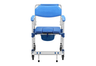 Three-in-One Commode Mobile Shower Chair Toilet Seat