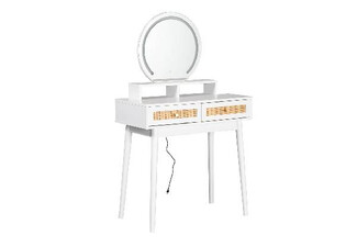 Naturlig Dressing Table with LED Light