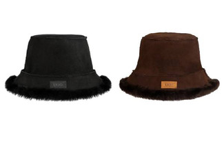 Ugg Sheepskin Reversible Bucket Hat - Available in Three Colours & Two Sizes
