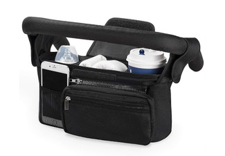 Universal Stroller Organiser with Cup Holder - Available in Two Colours
