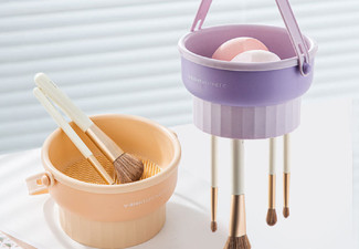 Two-in-One Makeup Brush Cleaning & Drying Bowl - Two Colours Available