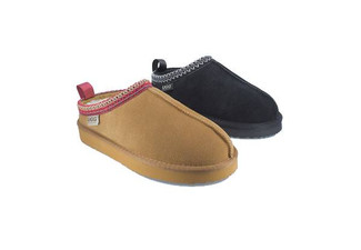 Ugg Roughland Water-Resistant Tassie Suede Sheepskin Moccasin Slippers -  Available in Two Colours & Six Sizes