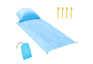 Beach Mat with Inflatable Pillow - Three Sizes Available