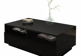 Modern Coffee Table with Storage Shelf