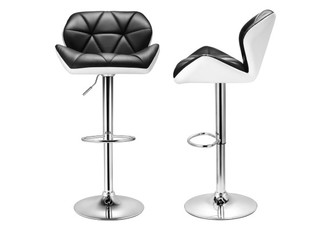 Two-Pack Modern PU Leather Bar Stools