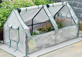 Mini Flower Greenhouse with Windows - Two Sizes Available