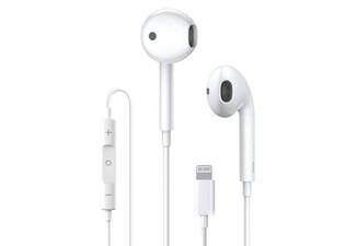 Lightning In-Ear Earbuds Compatible with Apple iPhone