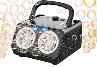 Automatic Bubble Machine with Two Fans