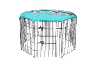 Large Dog Playpen with Fabric Cover