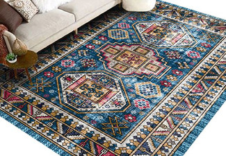 Retro Persian Printed Rug & Floor Carpet  - Four Styles & Three Sizes Available