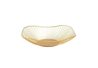 Gold Metal Fruit Basket - Available in Two Options