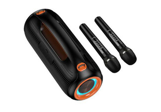 Hoco 600W Bluetooth Party Speaker with Two Wireless Microphones