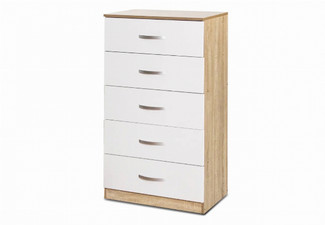 Escot Five-Drawer Tallboy Cabinet