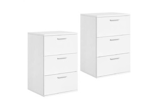 Two-Piece Three-Drawer End Table Cabinet