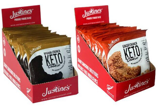 Justine's Keto Crunch Cookie Boxes Range - Available in Four Options