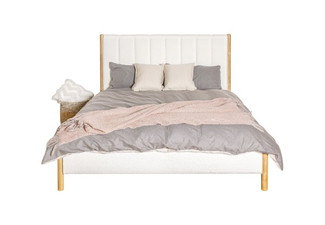 Tokoroa Fabric Queen Bed Frame