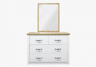 Adelle Country Dressing Chest with Mirror