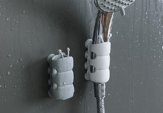 Two-Pack Silicone Suction Cup Shower Head Holder