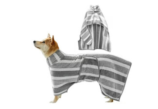 Luxurious Pet Bathrobe Towel - Available in Four Colours & Three Sizes