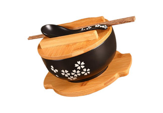 Ceramic Noodle Rice Bowl Set