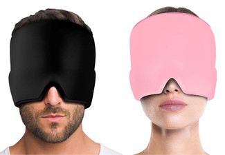 Headache Relief Gel Eye Mask - Two Colours Available & Option for Two-Pack