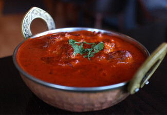 Lunch Special: Any Two Mains for Two People - Two Curries with Rice & Butter Naan or Two Biryanis with Raita - Valid Tuesday to Friday
