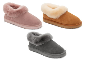 Ozwear Ugg Unisex Slippers Avery Premium Sheepskin Suede - Three Colours & Ten Sizes Available