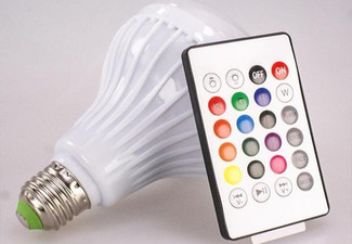 Colour-Changing LED Speaker Bulb