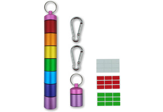Seven-in-One Pocket Rainbow Pill Box