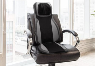Full Body Shiatsu Massage Seat Cushion - Four Colours Available
