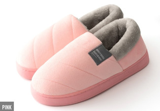 Winter Plush Cotton Slippers - Six Colours & Six Sizes Available