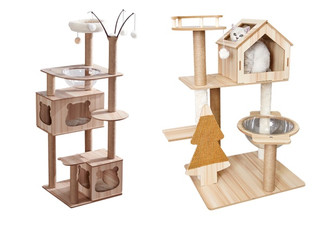 Wooden Cat Tree - Four Sizes Available