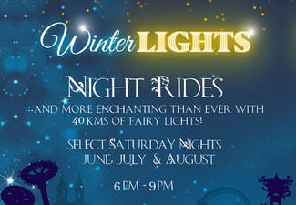 Rainbow's End Winter Lights Night Rides Pass - Option for 4 People Pass, or 4 People Pass plus Arcade Credit & Hologate Virtual Reality Quad Play - Valid Select Saturdays from 28th June to 16th August 2025