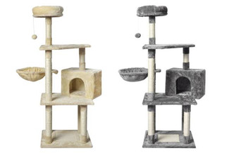 PaWz Wooden Cat Scratching Tower Condo  - Two Colours Available