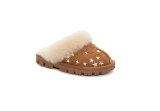 Ugg Kids Coquette Slippers with Star Print - Six Sizes Available