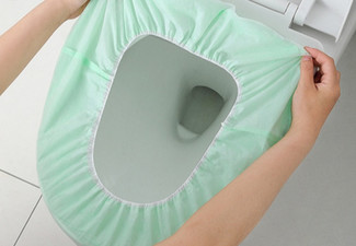 10-Pack Disposable Travel Toilet Cover - Option for 20, 30, 50 or 100-Pack