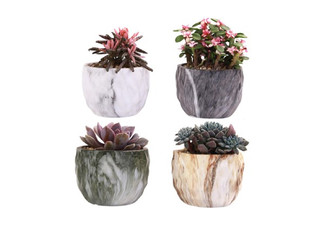 Four-Pack Ceramic Pots