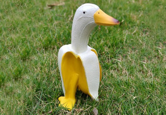 Banana Duck Art Ornament - Two Colours Available - Option for Two-Pack