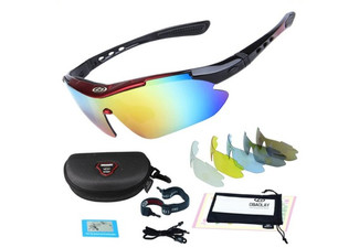 Cycling Sunglasses with Five Lenses
