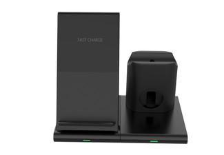 3-in-1 Wireless Charger with Magnetic Stand