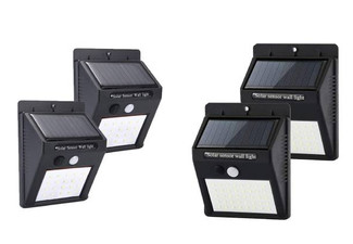 Two-Pack of Solar Motion Outdoor Wall Lights - Option for 20 LED or 40 LED & Option for Four-Pack